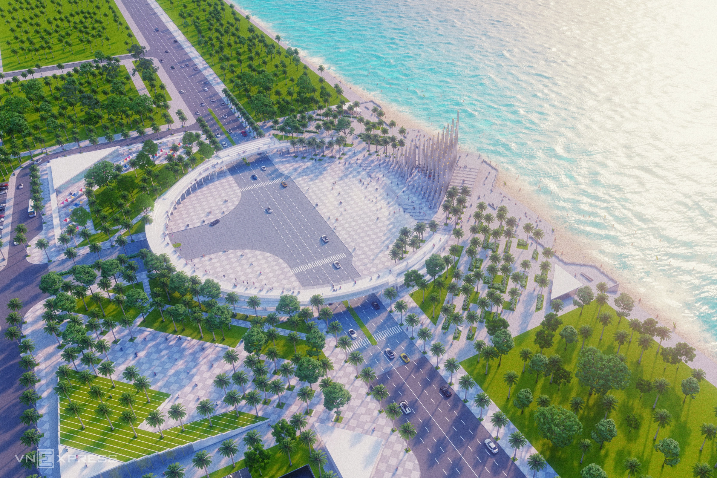 Đường Dạo Ven Biển Và Quảng Trường Sự Kiện Sau Chỉnh Trang