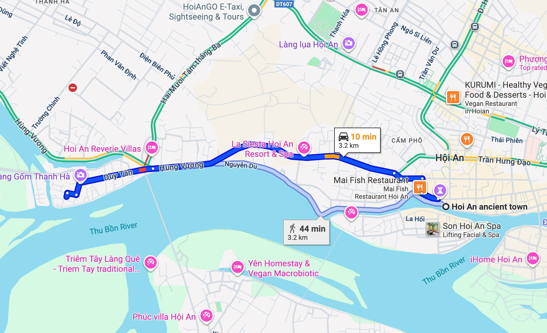Cảnh đường làng dẫn đến làng gốm Thanh Hà Hội An 2025