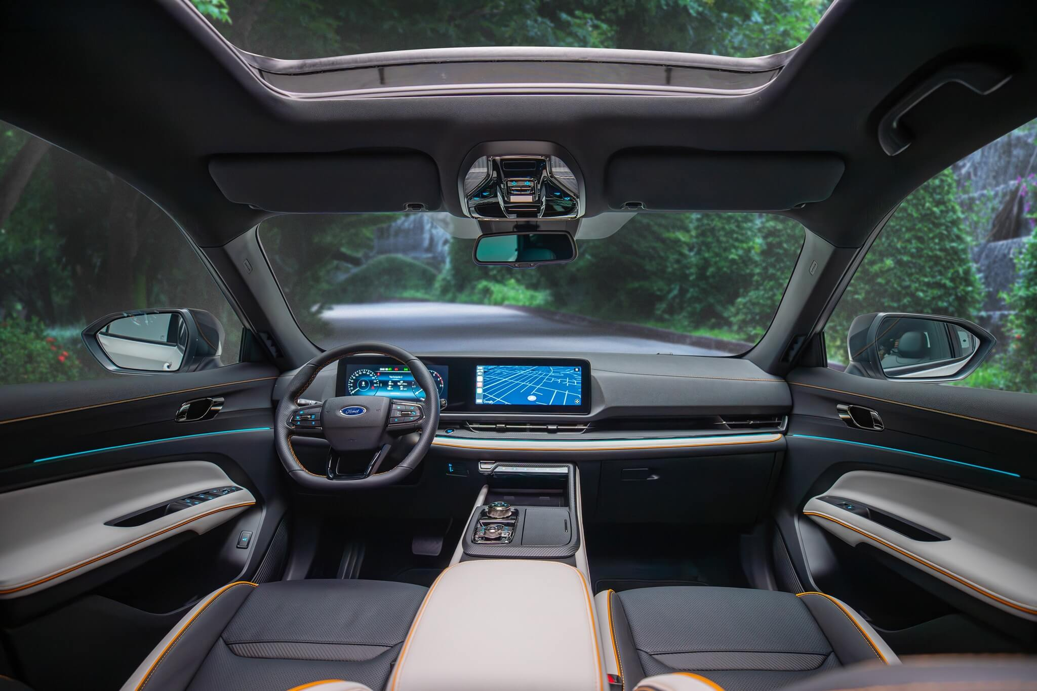 Nội thất Ford Territory 2025 màn hình kép 12.3 inch mượt mà