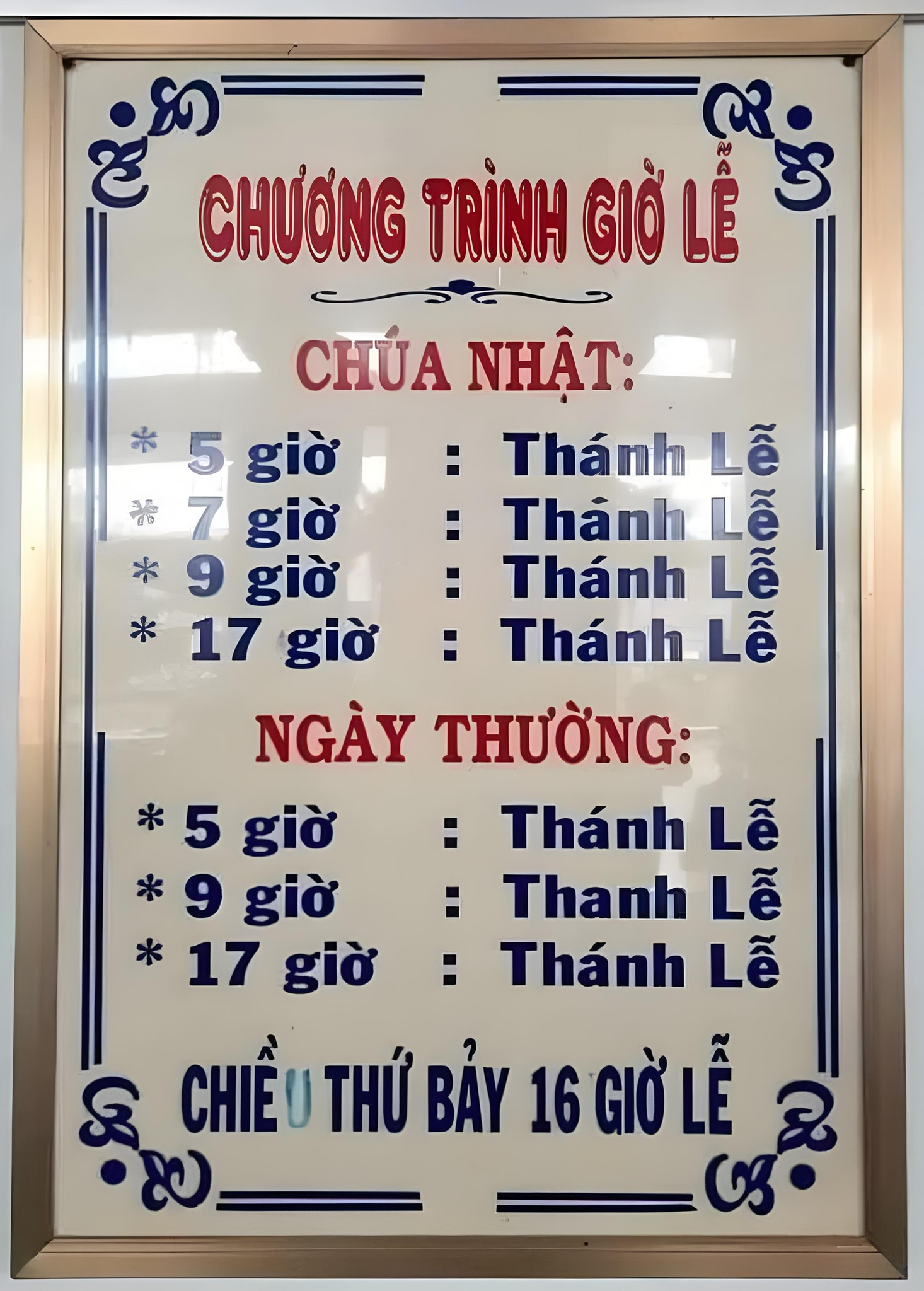 Chương trình giờ lễ Cha Diệp Nhà Thờ Tắc Sậy cập nhật mới nhất