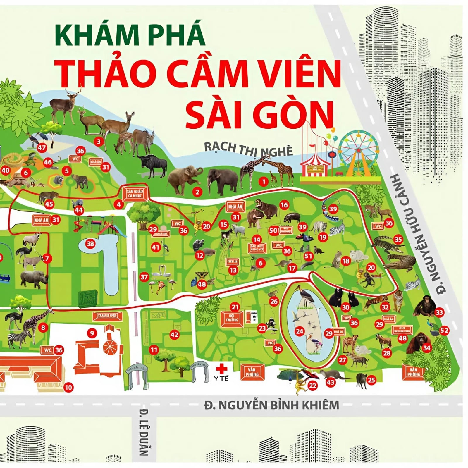 Bản đồ khám phá Thảo Cầm Viên Sài Gòn