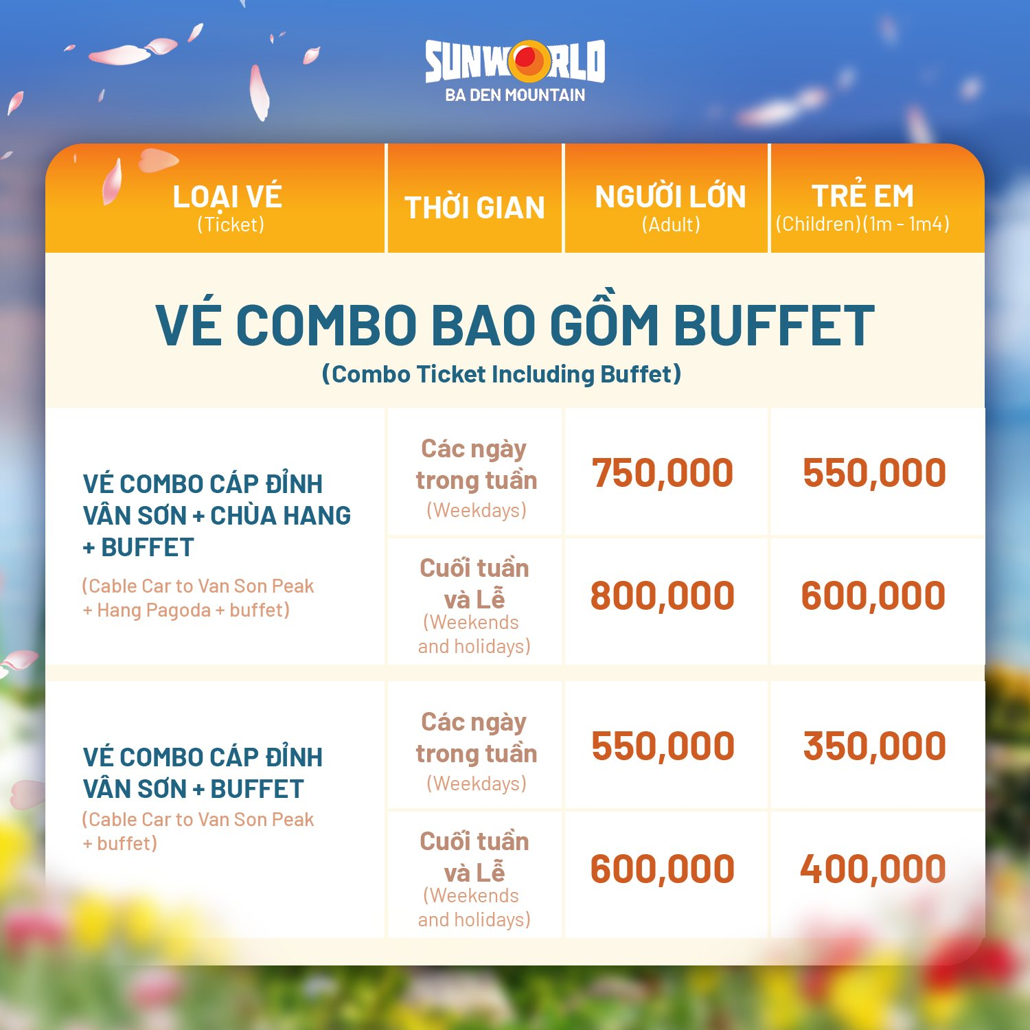 Cập Nhật Giá Vé Cáp Treo Núi Bà Đen 2026