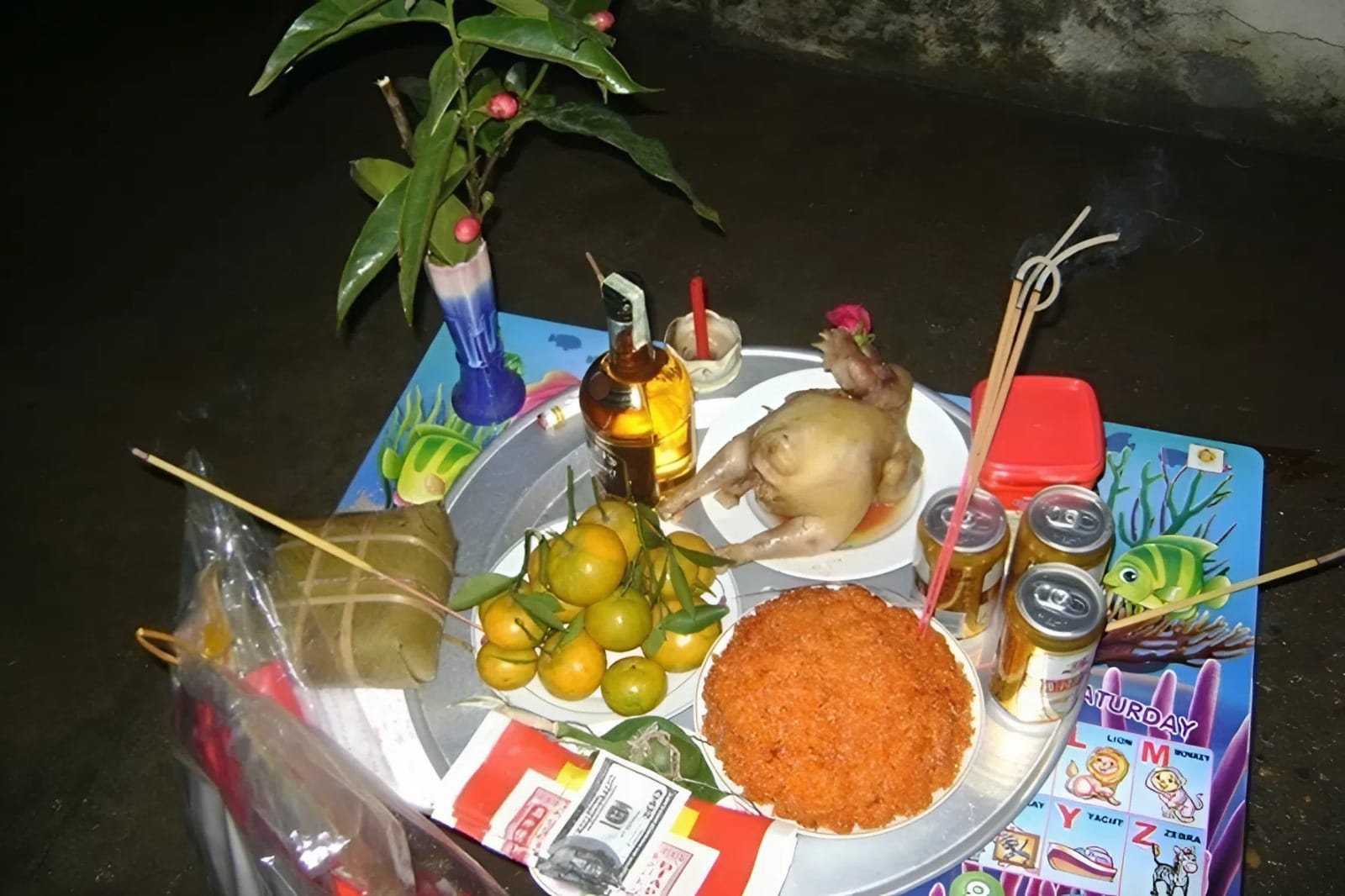 Mâm cúng giao thừa ngoài trời chuẩn năm 2026