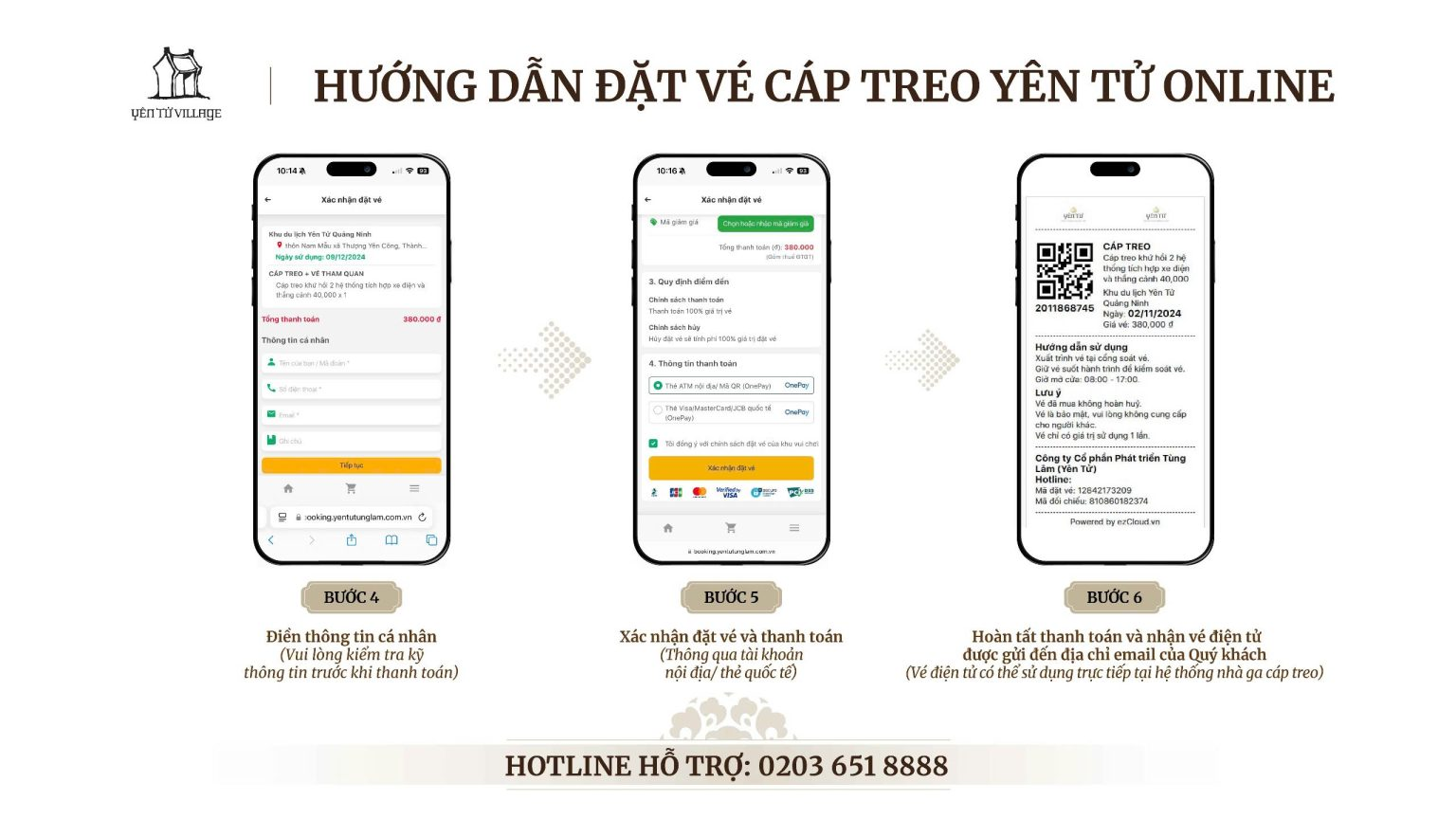 Hướng Dẫn Mua Vé Cáp Treo Yên Tử Online Từng Bước
