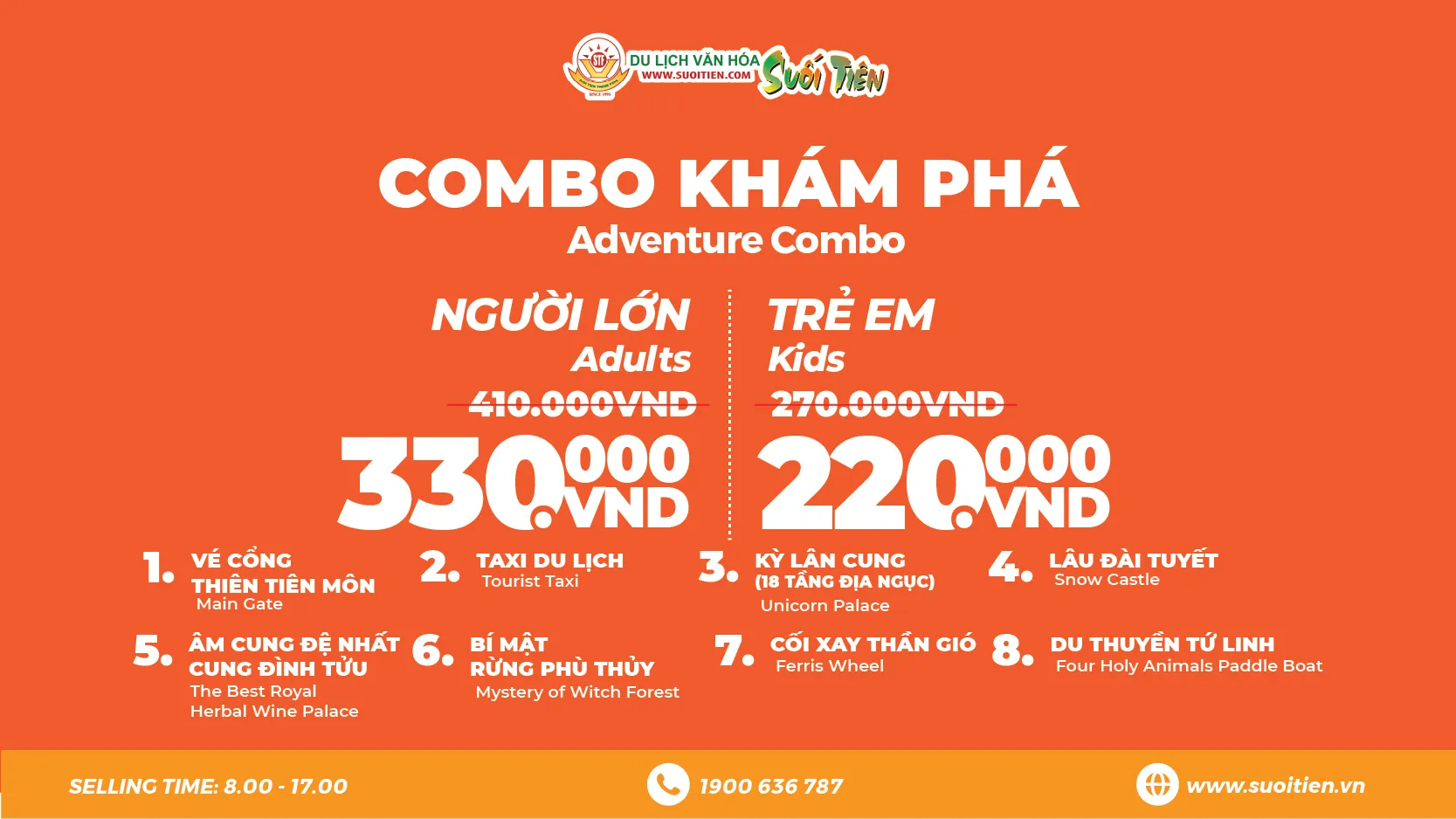 Bảng Giá Vé Khu Du Lịch Suối Tiên Cập Nhật Mới Nhất 1/2026