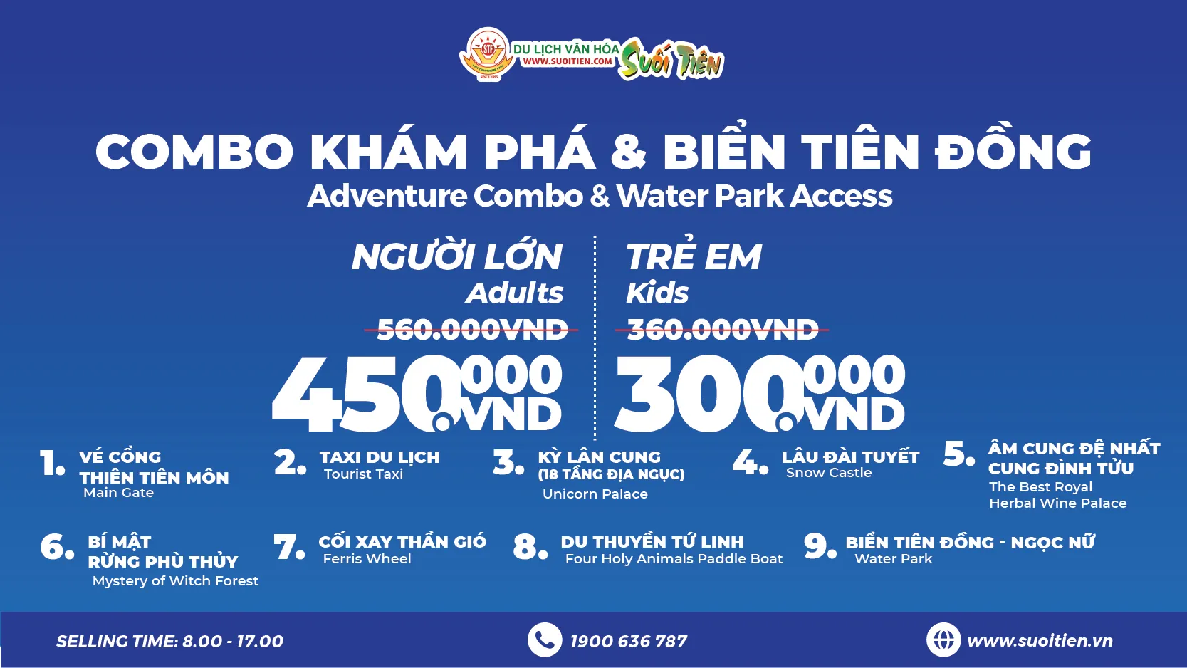 Bảng Giá Vé Khu Du Lịch Suối Tiên Cập Nhật Mới Nhất 1/2026