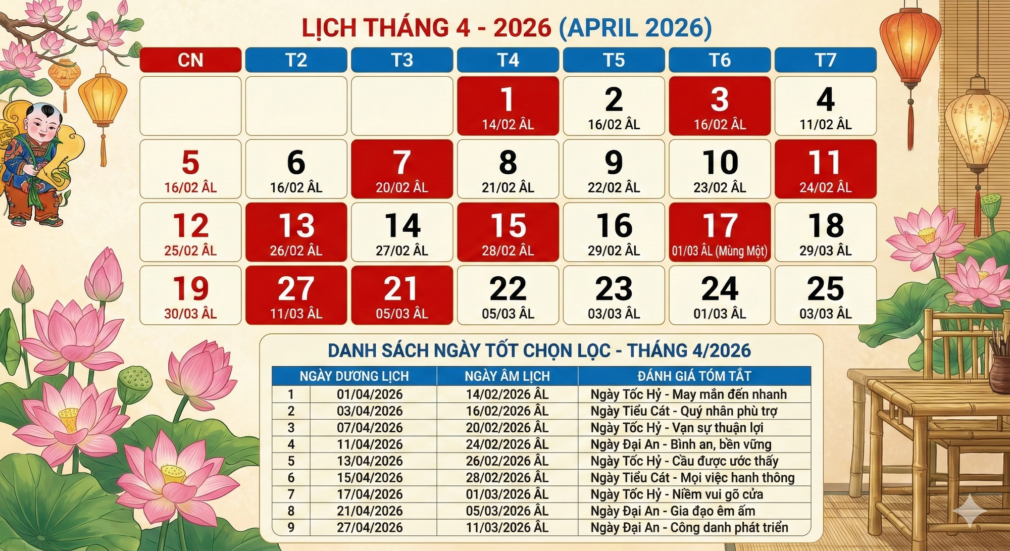 Xem ngày tốt mua xe tháng 4 năm 2026 giúp rước lộc, bình an
