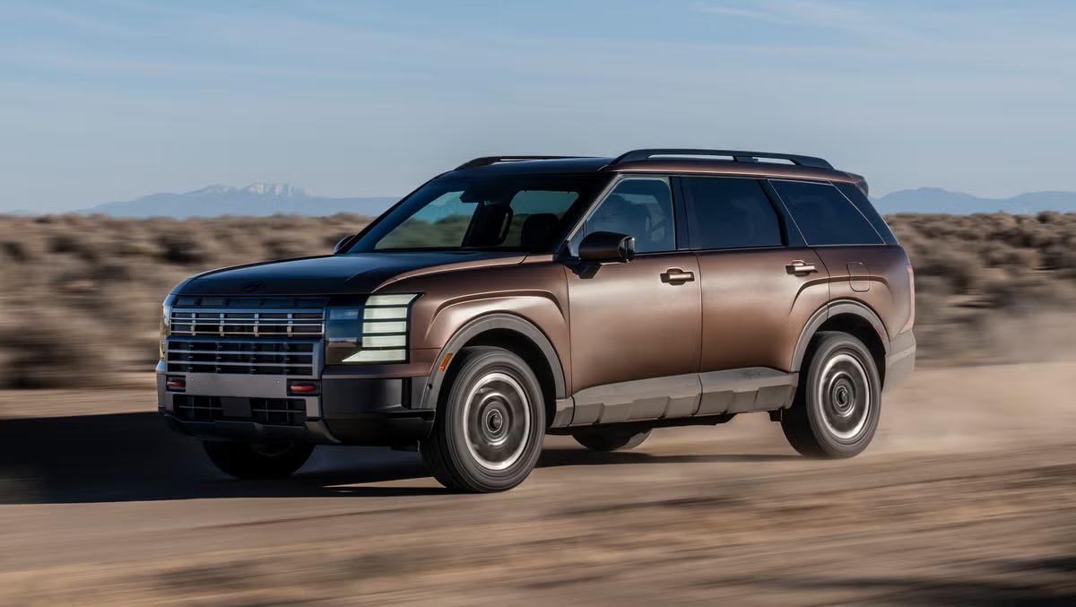 Ngoại thất thiết kế góc cạnh của Hyundai Palisade 2026