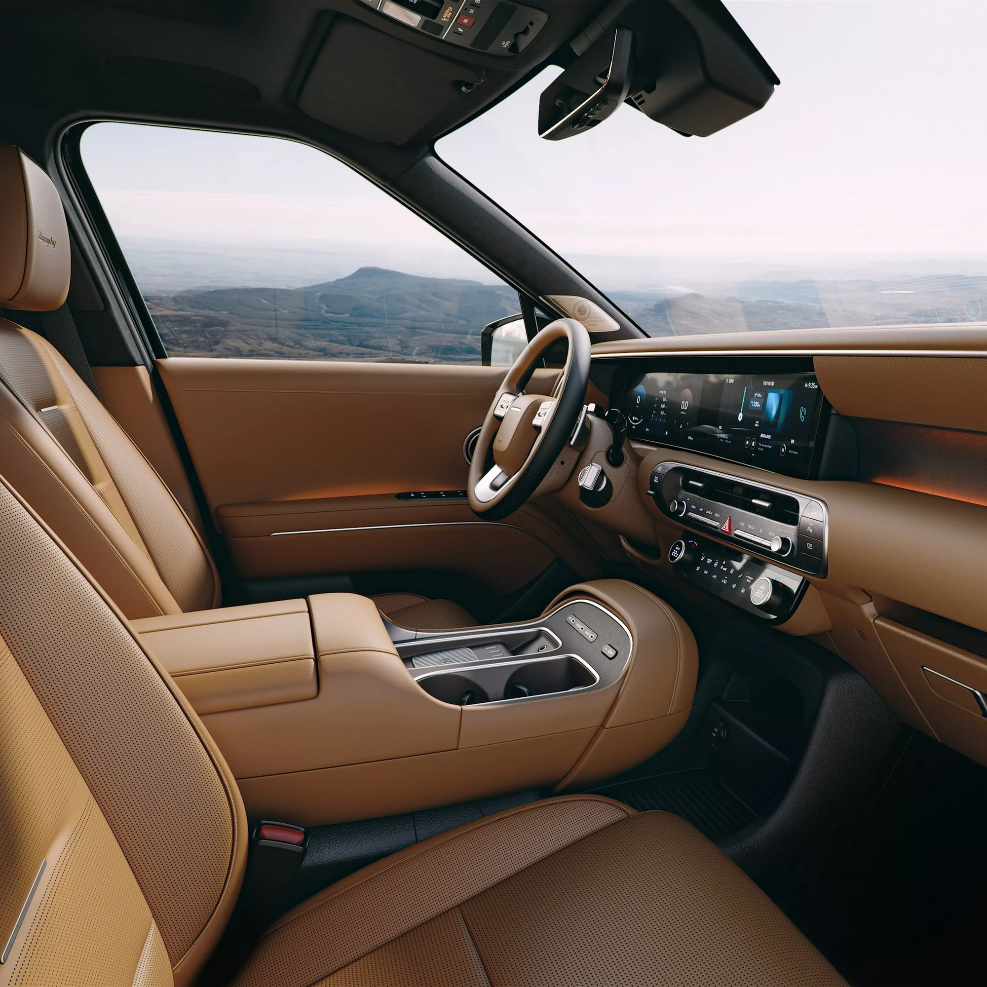 Nội thất sang trọng với màn hình cong 12.3 inch trên Hyundai Palisade 2026