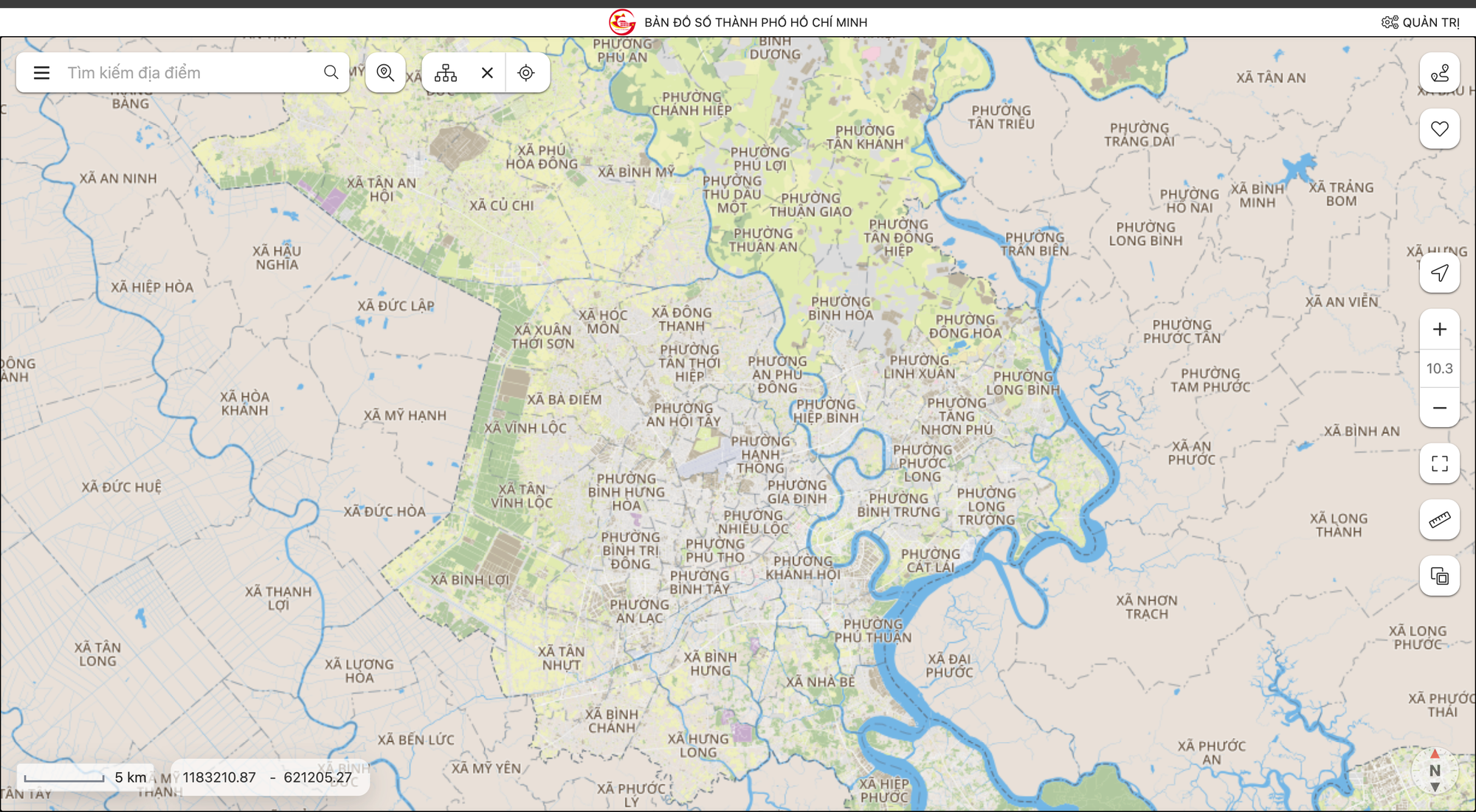 Chi tiết bản đồ TPHCM hiện tại sau sáp nhập các quận huyện
