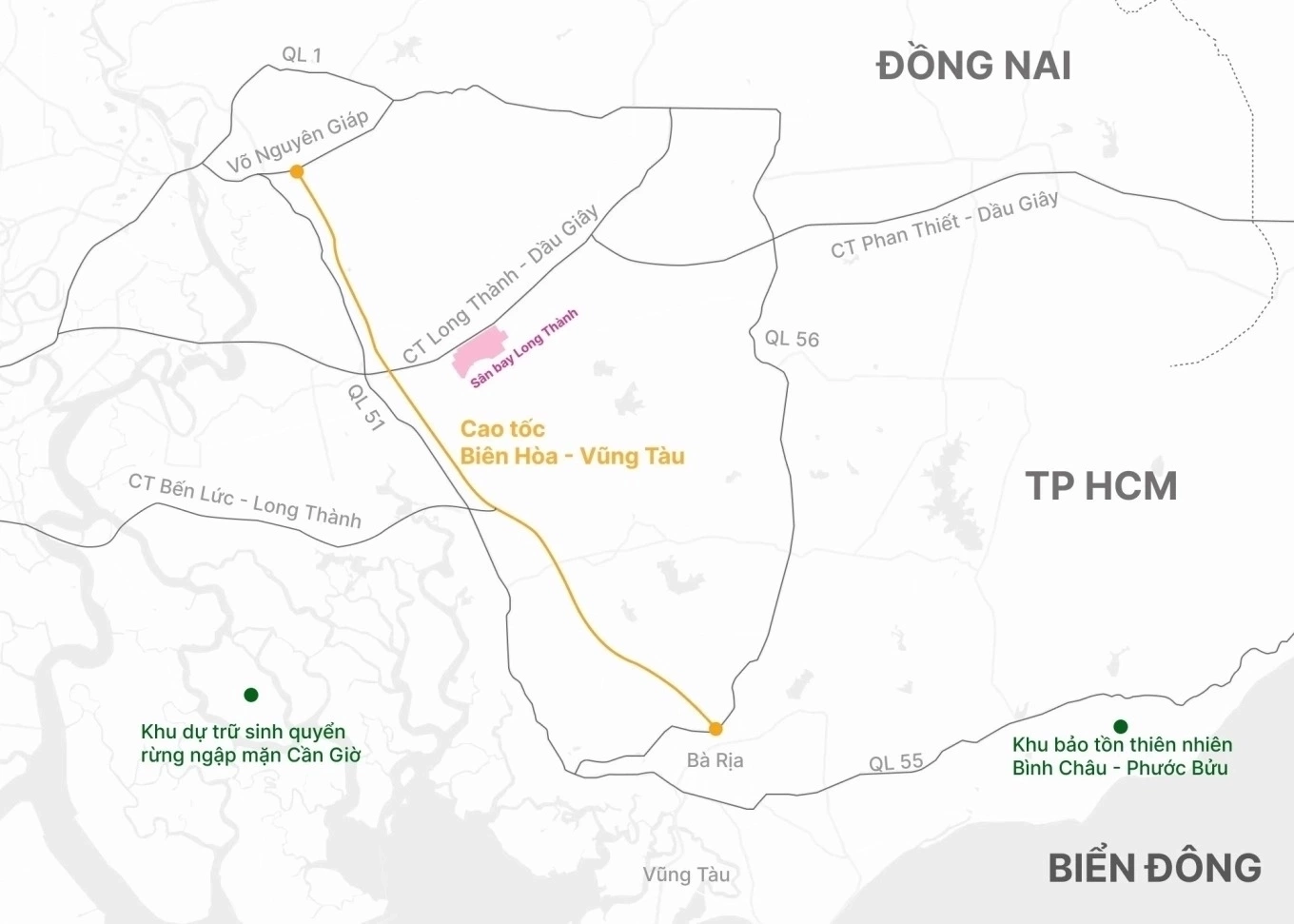 Mở nút giao Long Thành: Cao tốc TP.HCM – Biên Hòa – Vũng Tàu kết nối trực tiếp từ 24/5