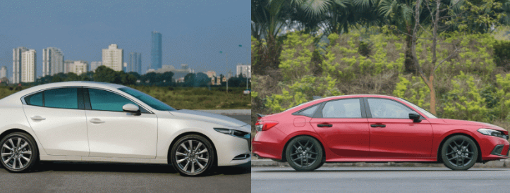 So sánh Mazda3 và Honda Civic - Nên mua xe nào? post image