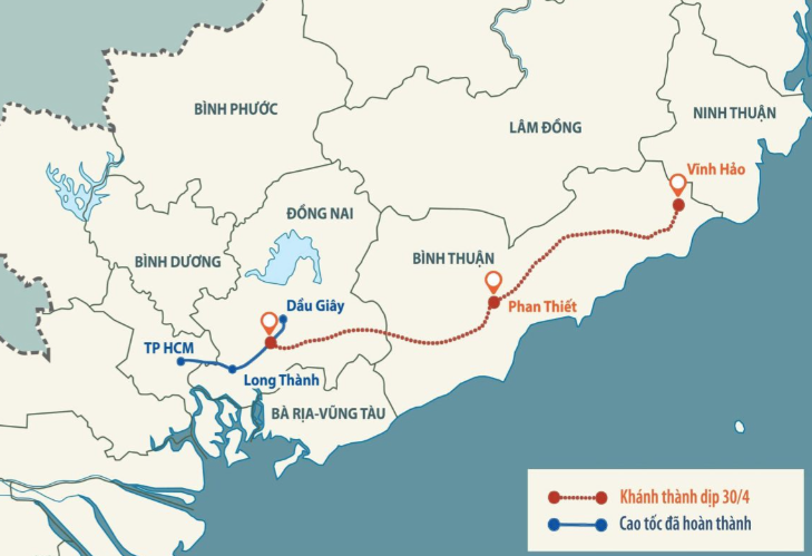 Hướng Dẫn Chi Tiết Đường Đi Cao Tốc Dầu Giây Bình Thuận – Thuê Xe Tự Lái Tết 2025 post image