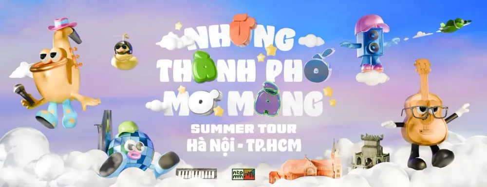 HIEUTHUHAI, Hoàng Dũng, Dương Domic, RHYDER Tại Những Thành Phố Mơ Màng Summer 2025 TP.HCM: Hướng Dẫn Chi Tiết Trải Nghiệm Xem Show post image