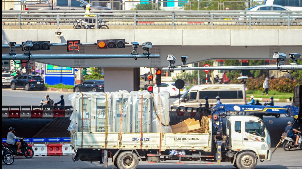 Cập nhật danh sách tuyến đường lắp camera AI phạt nguội Hà Nội 2025 trên bản đồ trọng điểm