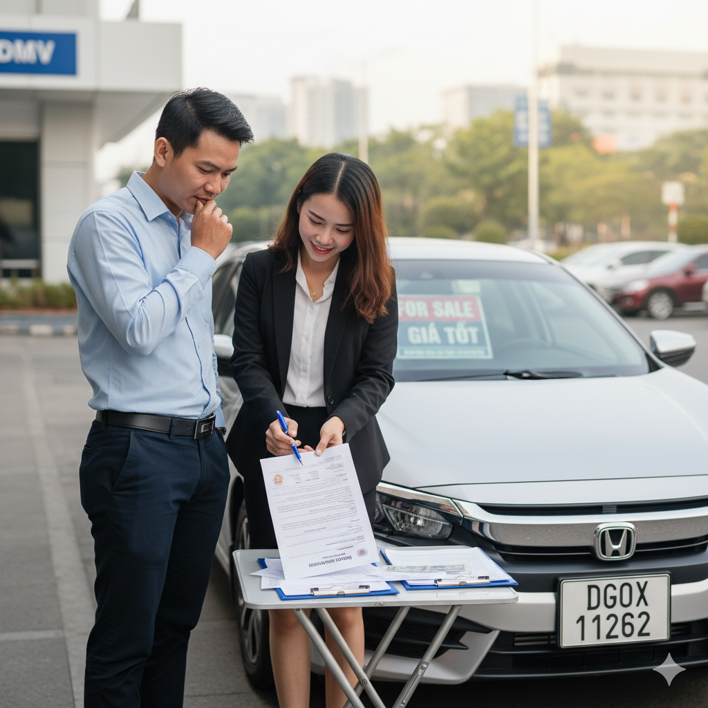 Hướng Dẫn Làm Thủ Tục Mua Xe Ô Tô Cũ 2025: Chi Phí – Hồ Sơ – Thời Gian