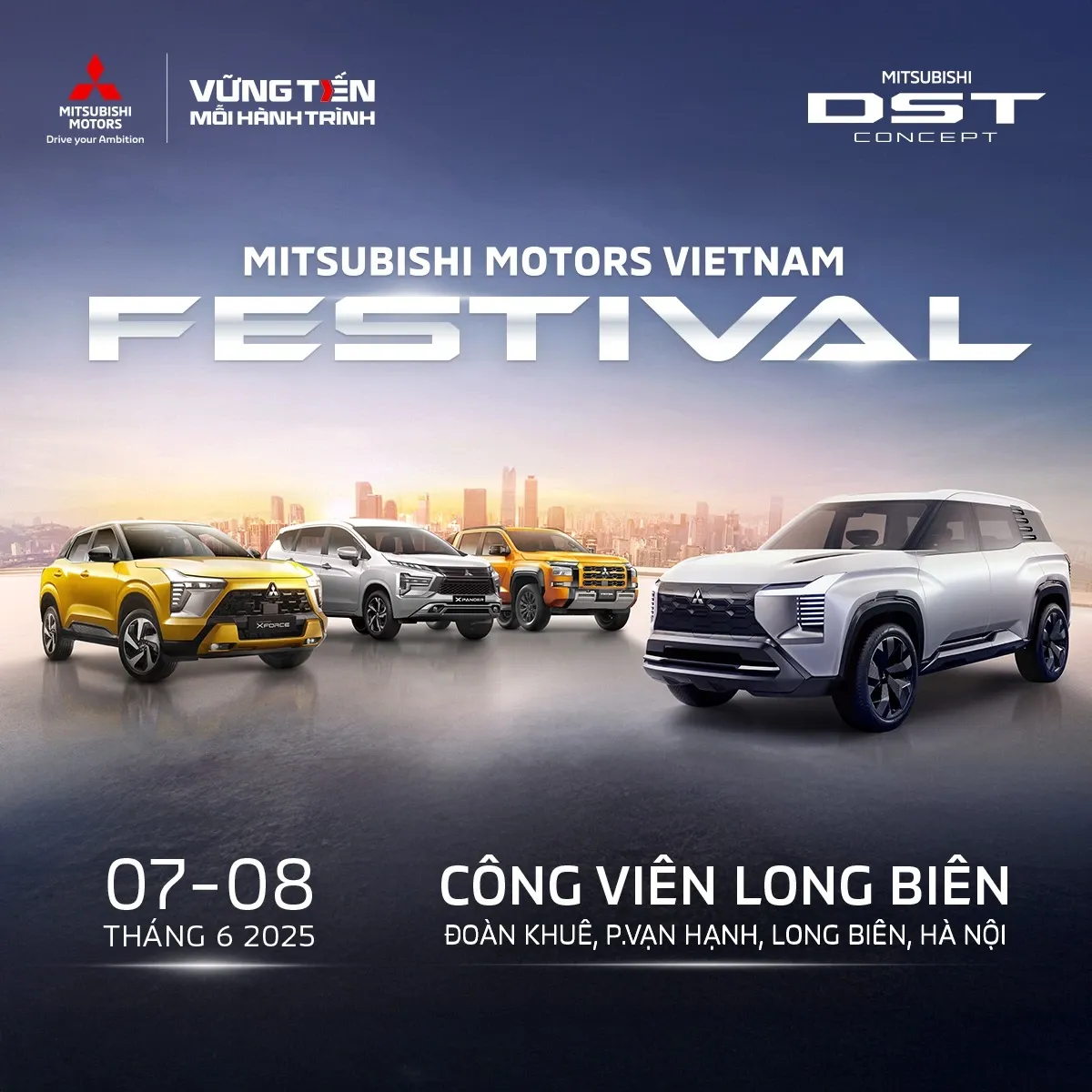 Mitsubishi Motors Festival 2025: Lái Thử Xe, Trải Nghiệm DST Concept & Các Hoạt Động Giải Trí