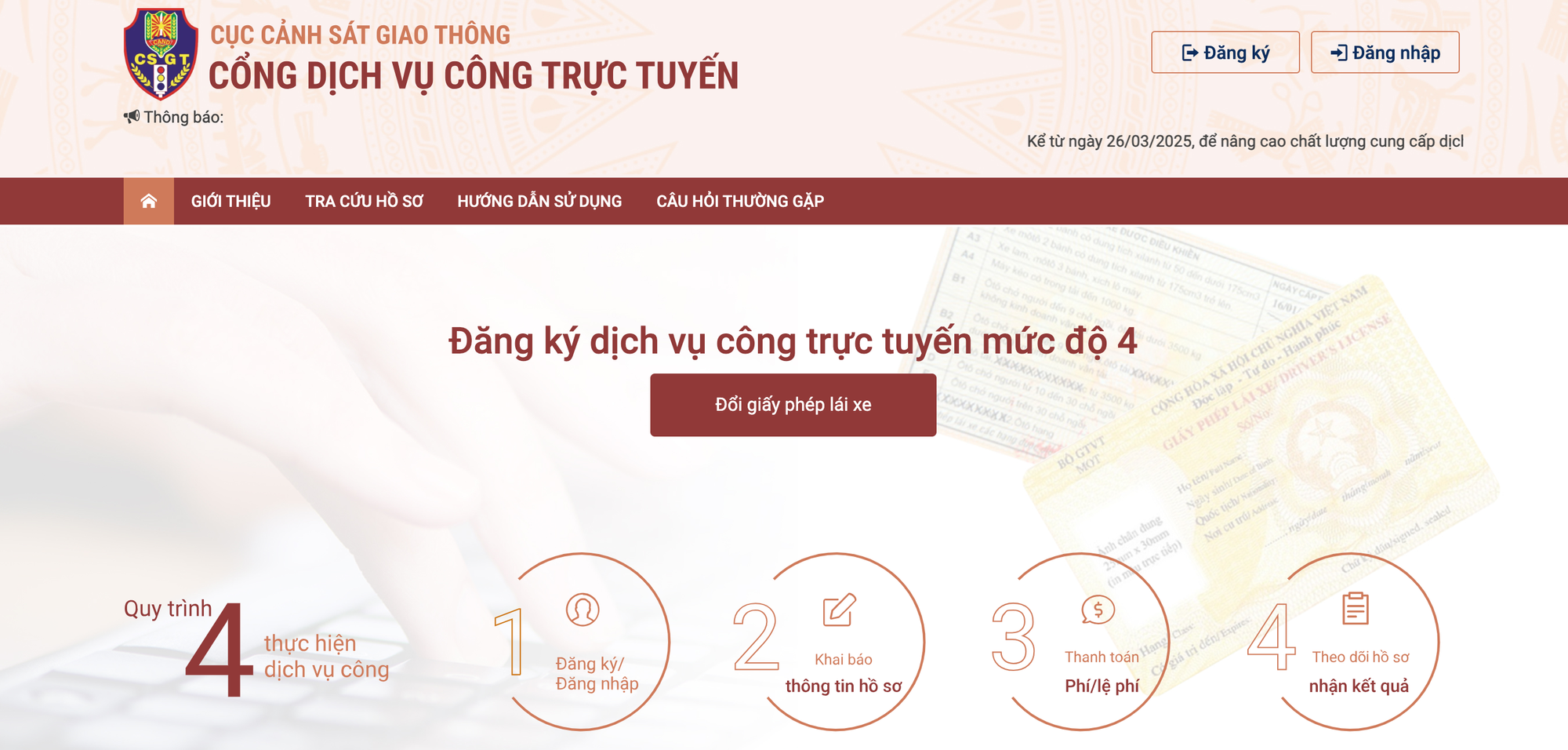 Hướng Dẫn Đổi Giấy Phép Lái Xe Online 2025