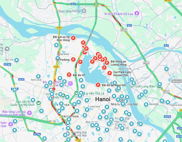 Bãi giữ xe ô tô 24/24 tại Hà Nội