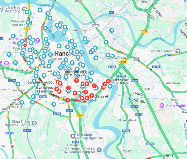 Bãi giữ xe ô tô 24/24 tại Hà Nội