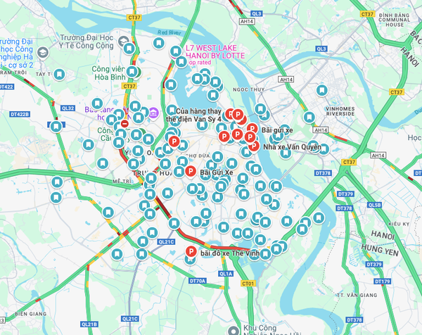 Bãi giữ xe ô tô 24/24 tại Hà Nội