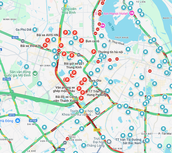 Bãi giữ xe ô tô 24/24 tại Hà Nội