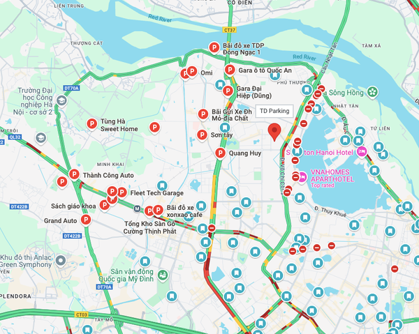 Bãi giữ xe ô tô 24/24 tại Hà Nội